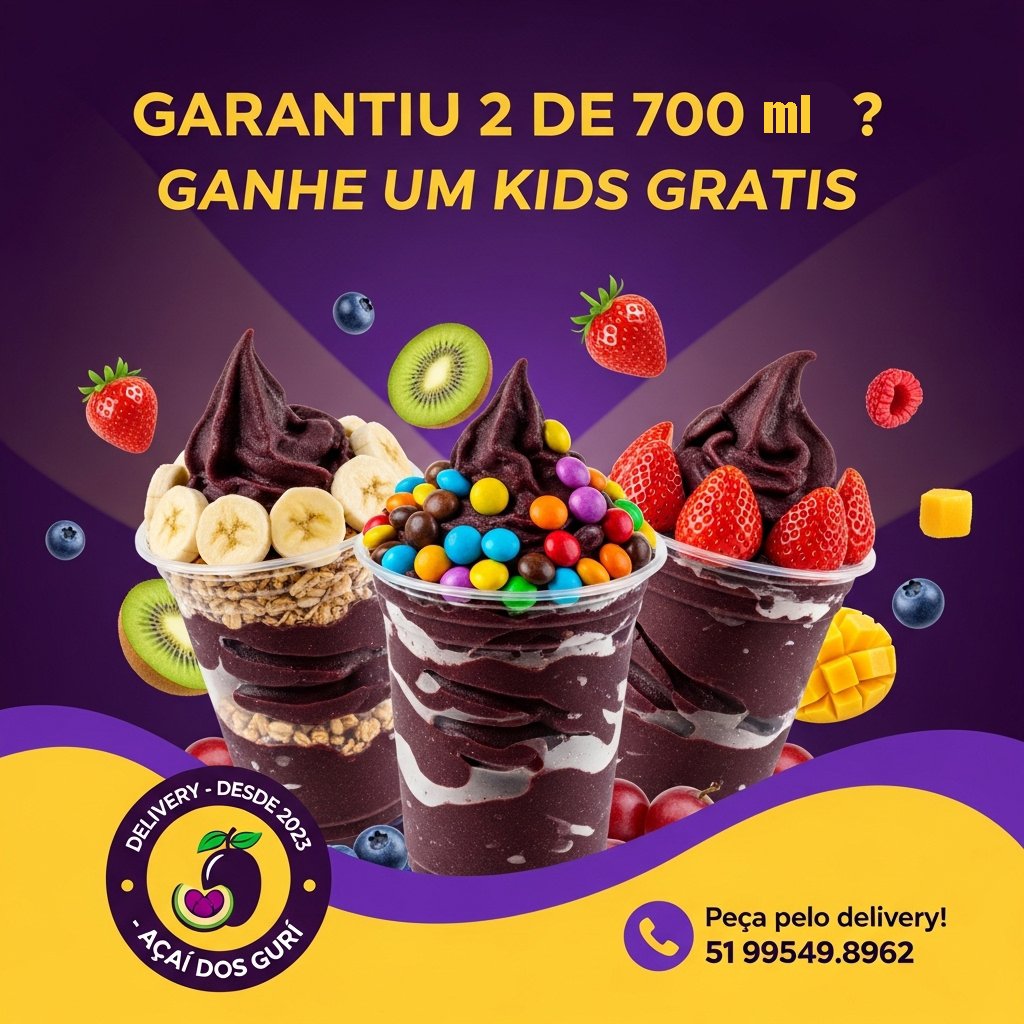 Logo Açaí dos guri